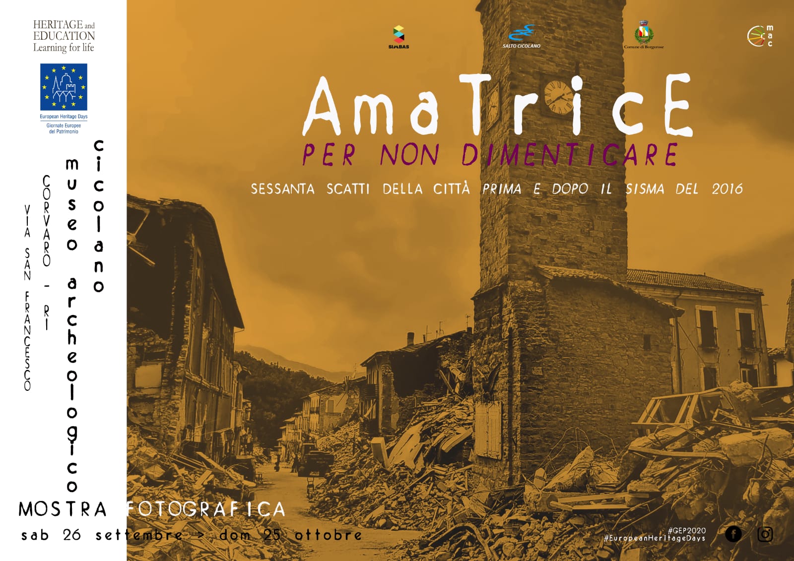 “Amatrice per non dimenticare”